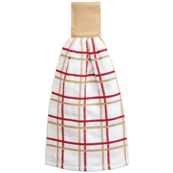 Cotton Hanging Towel Checked