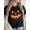 Black, variant on Halloween Pumpkin Face T-Shirt: Orange Smile Print, Black Short Sleeve, Lightweight Polyester, Round Neck for Costumes & Casual Wear