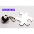 thumbnail image 2 of Dave the Bunny Puzzle Piece Charm Pendant, Autism Awareness Jigsaw Puzzle Symbol with Stainless Steel Connector, Versatile Autism Gift for Necklace, Bracelet, Keychain or Bag, 2 of 9