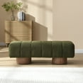 thumbnail image 2 of Versatile Upholstered Dining Bench - PU with Wood Legs 300 LBS Weight Capacity, 2 of 9