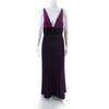 Jill Jill Stuart Womens Viola Sleeveless Color Block Gown Purple Size 8