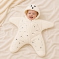 thumbnail image 5 of Baby Star Suit Starfish Bunting Romper Halloween Footie Jumpsuit Zip up Winter Warm Wearable Blanket (0-3 Months), 5 of 8
