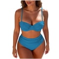 thumbnail image 2 of Ailaofu High Waisted Bikini Sets for Women - Two Piece Swimsuits Swim Suits 2026 Tummy Control Bathing Suit, 2 of 3