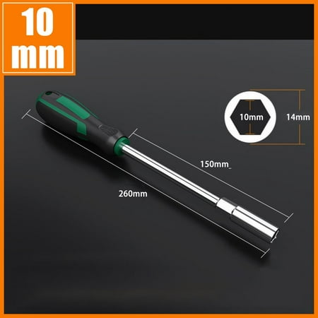 

BCLONG Screwdriver Socket Wrench Hex Screwdriver Hexagonal Nut Key Extend Driver 5-14Mm