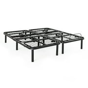 Lucid Basic Remote Controlled Steel Adjustable Bed Base, King/Split King (Ships in Two Boxes)
