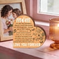 thumbnail image 5 of To My Mom Wooden Sign, Mother's Day Gifts for Mom from Daughter Son, Thank You Gifts, Moms Birthday Christmas Gift Ideas, Wooden Plaque for Home Office Bookshelf, 5 of 9