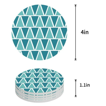 

ZHANZZK Tiger Set of 8 Round Coaster for Drinks Absorbent Ceramic Stone Coasters Cup Mat with Cork Base for Home Kitchen Room Coffee Table Bar Decor