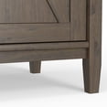 thumbnail image 6 of Simpli Home Ela 60 inch Wide Solid Wood Transitional Wide Storage Cabinet in Smoky Brown, 6 of 11