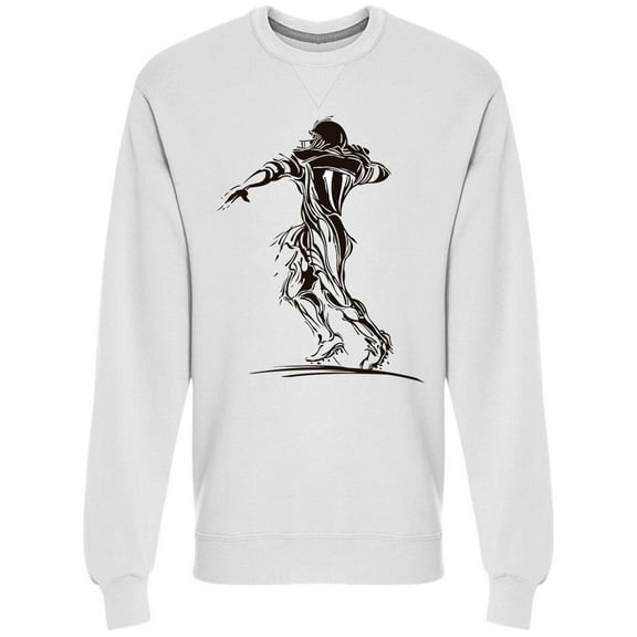 Football Player Power Sweatshirt Men -Image by Shutterstock, Male 3X-Large