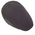 thumbnail image 6 of Comfortable Men's Cotton Newsboy Cap Flat Hat Classic Herringbone Pattern Adjustable Fit for Golf Cabbie Driving Daily Wear (Dark Gray), 6 of 8