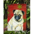 thumbnail image 3 of Carolines Treasures LH9342GF 11 x 15 Po. Pug Flocons de Neige Rouges et Verts Drapeau de Noël - Taille Jardin, 3 of 3