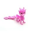 thumbnail image 5 of Long Haired 3D Printed Dragon Home Office Movable Joint Dragon Model Multi-color Gradient Dragon Action Figure Desktop Ornament, 5 of 6