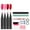 #02, variant on Dengmore 3-in-1 Nail Gel Pen Set with 6 High Pigment Colors All in One Base Color and Top Coat Formula Quick Drying for Travel and Home Manicure 5ml