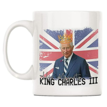 

Younar King Charles III Mug | United Kingdom King Charles III Mug 2022 | White Funny Sarcasm Coffee Cup Gifts for Kids & Adults God Save The King 11OZ