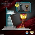 thumbnail image 2 of Avengers 2 Iron Man with Tower GITD Pop! Town, Not Mint, 2 of 6