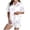 Purple, variant on Jalioing Pajama Set for Women 2 Piece Heart Print Short Sleeve Button Down Shirt and Pajama Shorts Set Comfy Loungewear Set