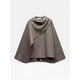 thumbnail image 4 of Abrigo de lana con cuello de capa empalmado para mujer, chaqueta informal de manga larga, holgada y elegante, ropa de abrigo femenina a la moda para otoño, novedad de 2024, 4 of 5