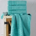 thumbnail image 7 of Jumbo Large Bath Sheets Towels 2 Pack Soft and Absorbent, 100% Cotton Towels (Teal Turquoise, Bath Sheet), 7 of 7