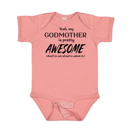 

Inktastic Yeah My Godmother is Pretty Awesome Gift Baby Boy or Baby Girl Bodysuit