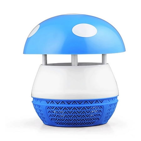 Magic Mushroom Lamp - Mr. Garden LED Electronic Mosquito Killer Lamp, Household Photocatalytic Mosquito Lamp, Mushroom, Without Radiation for Pregnant Women and child, Blue