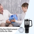 thumbnail image 6 of Retirement Gifts for Men Women Retired Mug Dad Mom Grandpa Grandma Father''s Day Mother''s Day Christmas Stainless Steel Insulated With Lid and Straw, 6 of 6
