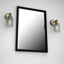 Vanity Art Wall Vanity Light Fixture 1-Light Wall Sconce Lighting Antique Brass Modern Bathroom Lights with Clear Glass Shade Vintage Porch Wall Lamp for Mirror Kitchen Living Room BA206-1BK-AB-CL