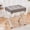 Grey, variant on Casa Pura Furniture Velvet Tufted Ottoman, 17"x13"x18", Modern Footstool with Metal X Legs, Vanity Stool for Bedroom, Living Room, or Makeup Room (Cream)