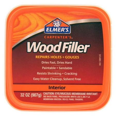 Elmer's E842L Carpenter's Interior Wood Filler, (Best Wood Filler For Staining)