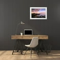 thumbnail image 3 of Dai, Wei 14x11 White Modern Wood Framed Museum Art Print Titled - Coastline Sunset, 3 of 4