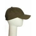 thumbnail image 5 of Sports Team Coach Baseball Hat Layered Arch Letters Unstructured Low Profile Cap, Olive Hat White Black Letters, 5 of 5