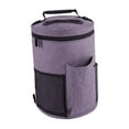 thumbnail image 3 of Bolsa de hombro para tejer, bolsa organizadora para tejer, bolso cilíndrico, bolsa portátil para guardar hilo, bolsa de almacenamiento de lana para púrpura, 3 of 8