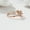 Rose Gold White Moissanite, variant on Inlaid Muti Moissanite Teardrop Shaped Ring For Women
