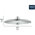 thumbnail image 3 of Grohe 26 456 Grohtherm Euphoria 260 1.8 GPM Multi Function Shower Head - Chrome, 3 of 7