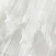 thumbnail image 4 of SWSMCLT Women's Long Skirt Mesh Tulle Skirt Ruffle Elastic Waist Tiered Tutu Skirt Halloween Summer Pleated White X-Small-Large, 4 of 4
