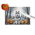 thumbnail image 2 of Alaskan Malamute Spooky Halloween Glass Cutting Board Large 12 in x 15 in, 2 of 5