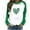 Women St Patricks Day Sweatshirt-A134 Green, variant on St Patty's Day Sweatshirt Women Patchwork Shamrock Shirts St Patricks Long Sleeve Shirt Tunic Loose Pullover Tops Classic Spring Blouse 2026 M