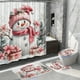 thumbnail image 5 of Accesorios de baño Cortina de ducha navideña Cortina de Papá Noel Fondo Tela colgante Juego de baño Juego de baño de poliéster, 5 of 6