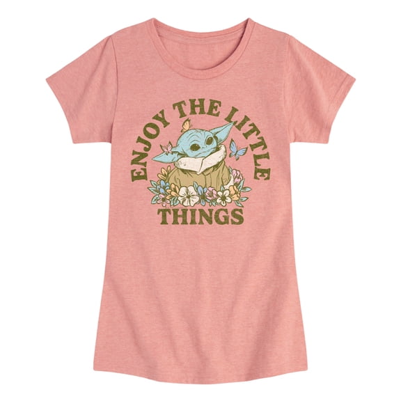 The Mandalorian - Enjoy The Little Things - Youth Girls Short Sleeve T-Shirt