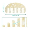 thumbnail image 2 of Unique Bargains 2 Pcs Hair Comb Wide Tooth Anti-Static Hair Care Detangling Comb White, 2 of 7