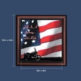 thumbnail image 2 of Harley Davidson Gifts for Men and Women, Patriotic Harley Accessories, Harley Davidson Wedding Gifts, American Flag for Harley Riders, "Life is a Journey, Let's Ride" Unique Motorcycle Wall Décor 8551, 2 of 4