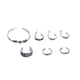 thumbnail image 5 of 7pcs Fashion Women' Ear Cuff Punk Wrap Stud Earrings Jewelry Salvador Brazalete de oreja antiguo de plata, 5 of 10