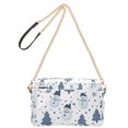 thumbnail image 2 of FORMRS Women Crossbody Purse with Chain Strap Vegan Leather Shoulder Handbag, Blue Cute Snowmen, 2 of 7