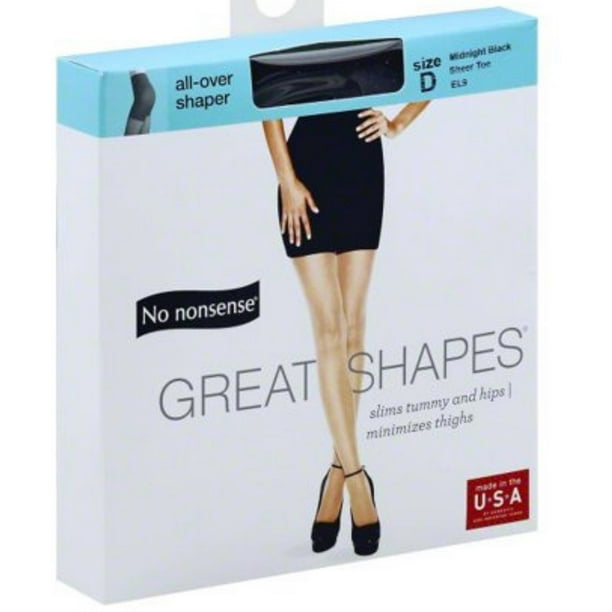 No Nonsense Great Shapes Pantyhose Size Chart