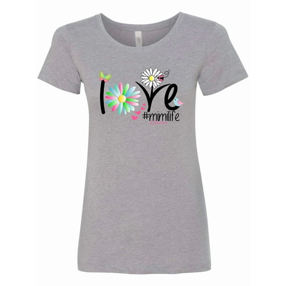 Inktastic Love Mimi Life with Flowers Women's T-Shirt