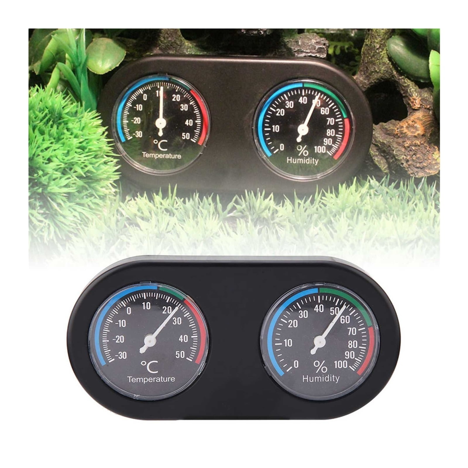 Hygrothermograph Reptile Hygrometer Mini Analog Temperature Humidity Meter Round Shape Thermometer ,Fast Response