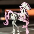 thumbnail image 4 of 3D Metal Puzzle for Adults & Teens, 100PCS DIY Mechanical Zodiac Horse Aluminum & Copper Assembly Kit, Creative Desktop Ornament Gift for Enthusiast (Pink), 4 of 4