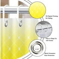 thumbnail image 6 of Yellow Ombre Shower Curtain, Modern Geometric Pattern Modern Luxury Bathroom Curtain Bathtub Decor Waterproof Fabric Machine Washable with 12 Hooks, 6 of 6