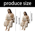 thumbnail image 3 of Miniature Hand Painted Religious Model Resin Desk Companionship Figurine Christian Providing Daily Spiritual Comfort, 3 of 8