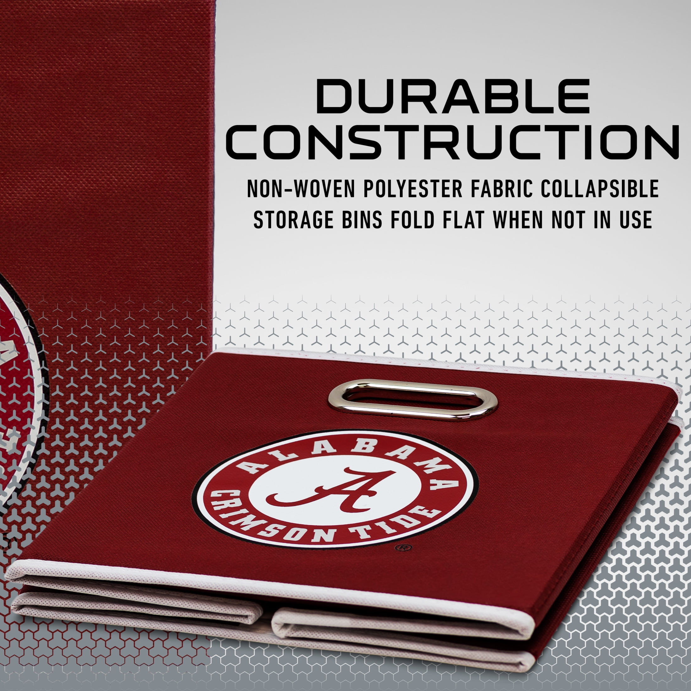 Alabama Crimson Tide Franklin Sports 11'' x 10.5 x 10.5'' Storage Bin - Terylene Fiber - All Ages