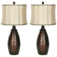 thumbnail image 1 of Safavieh Leather Table Lamp in Brown, 1 of 5